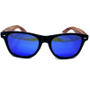 Zebrawood Sunglasses with Blue Polarized Lenses and Case