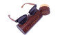 Handcrafted Walnut Wood Club Style Sunglasses With Bamboo Case,