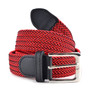 Men's Red & Black Braided Elastic Belts