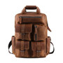 Travel Backpack Men Genuine Leather Backpack High Capacity Crazy Horse