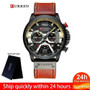 Watch Men Business Watches Orologio Uomo Leather band Wristwatch