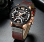 Watch Men Business Watches Orologio Uomo Leather band Wristwatch