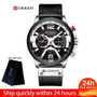 Watch Men Business Watches Orologio Uomo Leather band Wristwatch