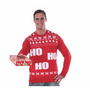 Red Ho Ho Adult Ugly Christmas Sweater