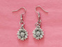 Silver Sunflower earrings