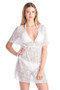 Shore Trendz Women's Crochet V-Neck Swimwear Cover-up Beach Dress: HOT