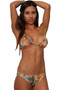 Women's Orange True Timber Bikini Set Swimwear