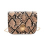 Women Snake Pattern Fashion Shoulder Messenger Bag Casual Chain Small