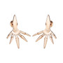 Popular Geometric Spike Stud Ear Jacket Earrings