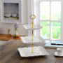 Elegant Ceramic 2 or 3 Tier Cake Stand Serving Trays