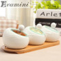 Creative Kitchen Ceramic Condiment Storage Pots