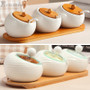 Creative Kitchen Ceramic Condiment Storage Pots