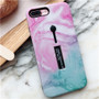 Luxury Marble Ring Phone Case for iphone 6 6s 7 8 Plus X