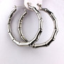 Ladies Trendy Classic Fashion Large Bamboo Hoop Earrings