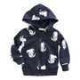 Cartoon Dino Hooded Jacket Outerwear for Kids Girls and Boys