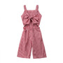 Straps and Bow Romper Jumpsuit for Baby Girls