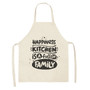 Cotton Letter Alphabet Kitchen Aprons For Women