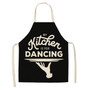 Cotton Letter Alphabet Kitchen Aprons For Women