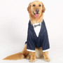 Dog Fashion Stripe Suit Bow Tie Costume Clothes