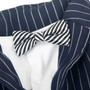 Dog Fashion Stripe Suit Bow Tie Costume Clothes