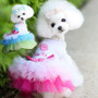 Summer Dog Dress Princess Teddy Skirts