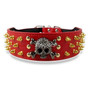 2" Wide Spiked Studded Leather Dog Collar