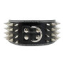 3 Inch Wide Spikes Studded Leather Dog Collar