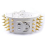 Spiked Studded Pu Leather Large Dog Collars For Pit Bull