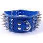 Spiked Studded Pu Leather Large Dog Collars For Pit Bull
