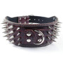 Spiked Studded Pu Leather Large Dog Collars For Pit Bull