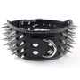 Spiked Studded Pu Leather Large Dog Collars For Pit Bull