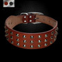 Leather Adjustable Spikes Dog Collar