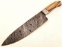 Vintage Damascus Steel Forged Chef Knife