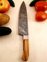 Vintage Damascus Steel Forged Chef Knife