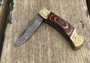 Damascus Steel Folding Pocket Knife