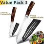 Professional Japanese Chef Knives 7CR17 Stainless Steel Kitchen Knife Set