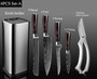 XITUO Kitchen Chef Set Knife Stainless Steel Knife Holder Santoku Utility Cut Cleaver Bread Paring Knives Scissors Cooking Tools