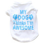 Spring Summer T-Shirt Pet Print Short Sleeves