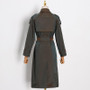 Double Breasted Belted Trench Coat