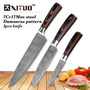 XITUO 5PCS Stainless Steel Santoku chef Knife Set