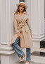 Dressy Belted Long Coat