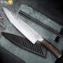 8 inch Professional Japanese Santoku Stainless steel Chef Knife