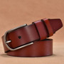 New High Quality Luxury Brand Leather Belt Designer Belts Men Pin Buckle Black Business Trouser Strap Cinturones Hombre Cinto