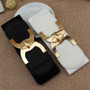 2020 New Fashion Korean Style Buckle Elastic Wide Belt Wide Cummerbund Strap Belt Waist Female Women Accessories