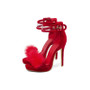 FLUFF stiletto sandals