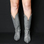 Rhinestones embellished mid-boots