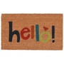 17" x 29" Colorful Hello Doormat