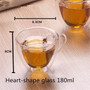 80-450ml Heat Resistant Double Wall Glass Cup Beer Coffee Heart Cups Handmade Healthy Drink Mug Tea Mugs Transparent Drinkware