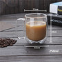 80-450ml Heat Resistant Double Wall Glass Cup Beer Coffee Heart Cups Handmade Healthy Drink Mug Tea Mugs Transparent Drinkware