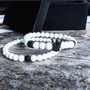 2pcs/set Men Bead Bracelet Crown Charm Bangle Natural  Beads Bracelet for Women and Mens Pulseras Masculina